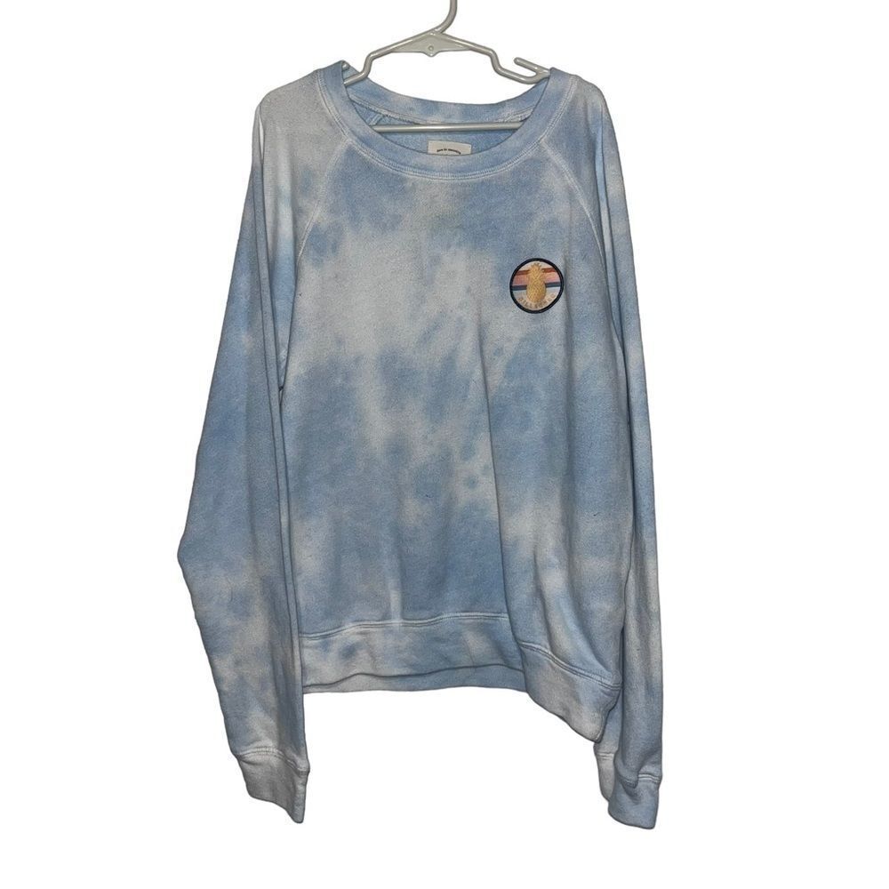 Billabong Blue Tie Dye Pineapple Patch Sweatshirt